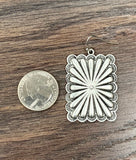 1.5" Long, Concho Earrings