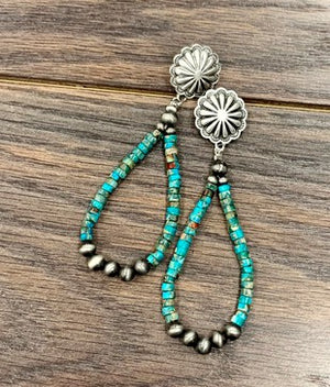 Navajo Pearl Gemstone Earrings