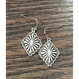 Brass Concho Earrings