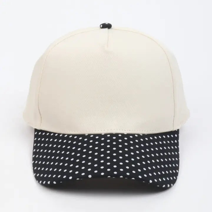 Polka Dot Hat Black