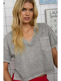 Vneck Boxy Knit Top
