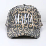 Mama Embroidered Leopard Hat