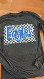 Checkered Eagle- Long Sleeve Top