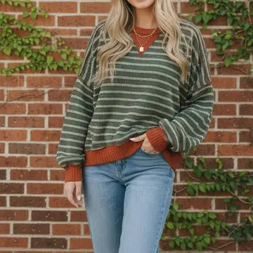 Crew Neck Stripe