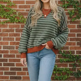 Crew Neck Stripe