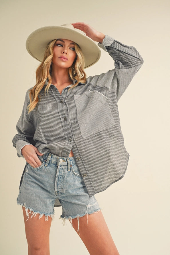 Shia Button Top