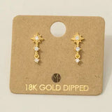 Mini Star Layered Drop Earrings