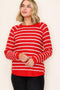 Crew Neck Striped Sweater