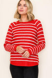 Crew Neck Striped Sweater