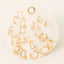 Assorted Metallic Shape Hoop Earring Set