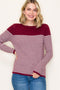 Boat Neck Stripe Sweater