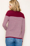 Boat Neck Stripe Sweater