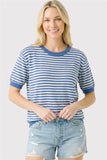 Crew Neck Striped Sweater