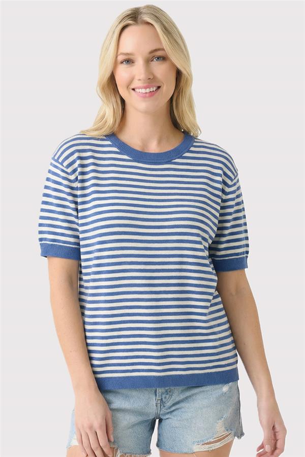 Crew Neck Striped Sweater