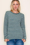 Sage Striped Sweater