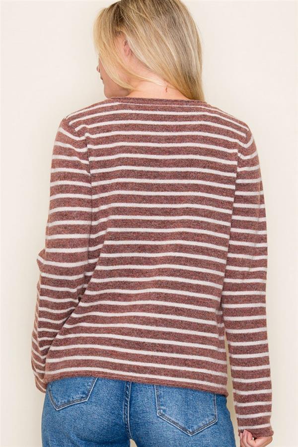 Striped Crew Neck Sweater