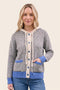 Button Down Hoodie Sweater