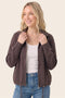 Mock Neck Full Zip Jacket