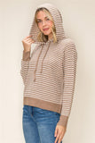 Waffled Textured Stripe Sweater