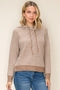 Waffled Textured Stripe Sweater
