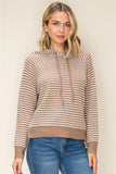 Waffled Textured Stripe Sweater