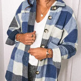Blue Plaid Flannel Shacket