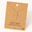 Metallic Cross Necklace