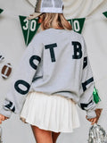 Game Day Football Lt Gray Sweatshirt