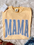 Blue Polka Dot Mama Graphic Tee - Butter