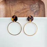 Amelia Earrings - Tortoise