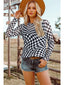 Checkered Pattern Mesh Black