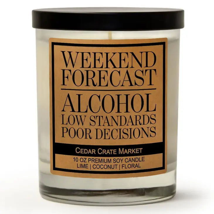 Weekend Forecast Alcohol, Low Standards, Poor Decisions