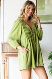 French Terry Long Sleeve Romper