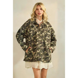 Oversized Camo Denim Jacket