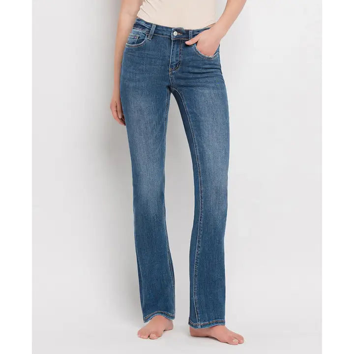 ★RAIVE★ Demage Boots Cut Denim Pants in Blue VJ5SL40122 MUSINSA | RAIVE Demage Boots Cut Denim Pants in Blue VJ5SL401-22