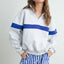 Two Toned Half Zip Sweatshirt