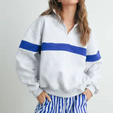 Two Toned Half Zip Sweatshirt