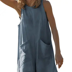 Sleeveless Loose Romper
