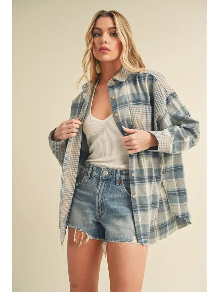 Kambrie Plaid Flannel Shirt