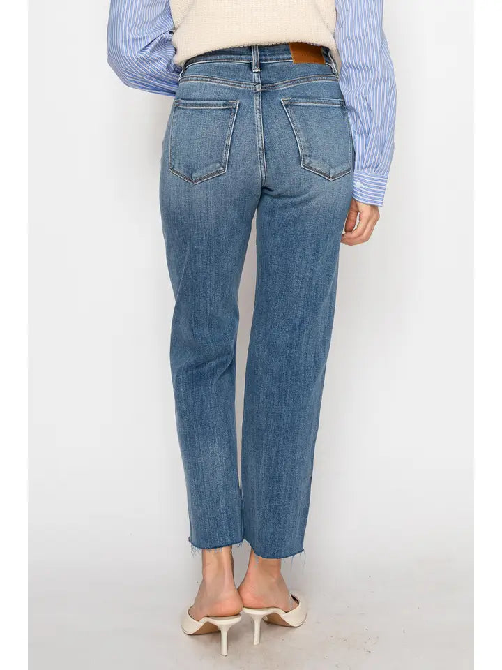 Lucie High Rise Straight Leg Jeans