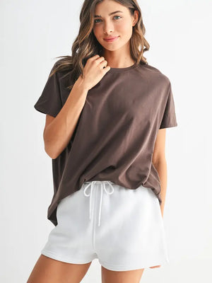 Shoreline Pima Cotton Slouchy Tee