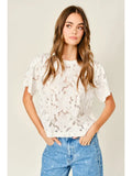 Lace Floral T Shirts