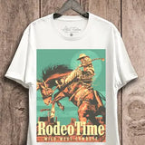 Rodeo Time Wild West Cowboys Graphic Top