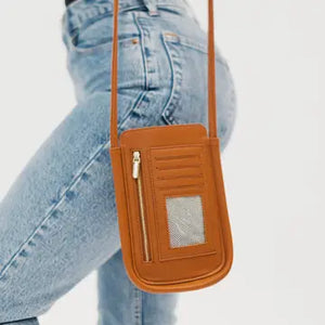 Parker Phone Crossbody Bag Brown