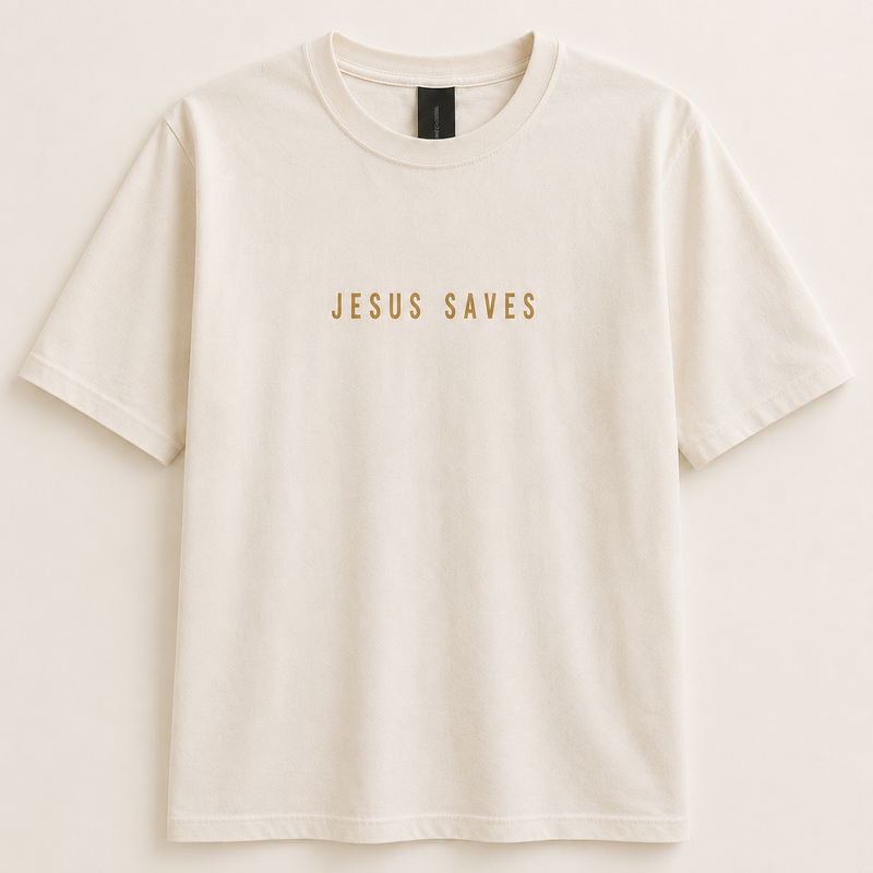 Jesus Saves Oversized Tee