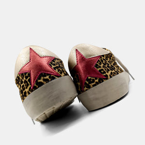 Paisley Red Leopard Sneaker