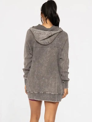Oversized Mineral Waffle Jacket