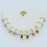 Gold Set of 5 Small Hoops