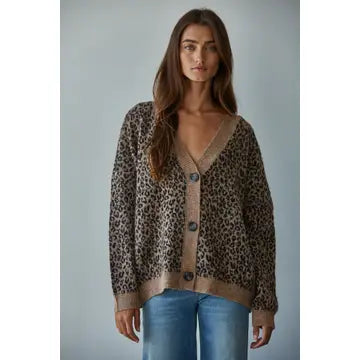 Animal Print Cardigan