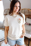 Praise The Lord Graphic Tee - Ivory: Small